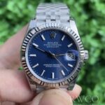 Rolex Datejust Exclusive Replica Watch Silver Strap Blue Dial