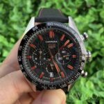 Tag Heuer Carrera Replica Watch Black Strap Black Dial