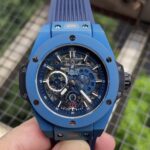 Hublot Big Bang Replica Watch Blue Strap Black Dial