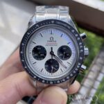 Omega Speedmaster Replica Watch Clear Strap White Dial