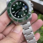 Rolex Submariner Hulk Luxurious Replica Watch Silver Strap Green Dial