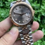 Rolex Datejust Eye Catching Replica Watch Silver Strap White Dial