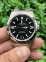 Rolex Explorer Replica Watch Silver Strap - Image 2