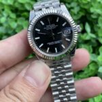 Rolex Datejust Lady Luxurious Replica Watch Silver Strap Red Dial