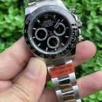 Rolex Daytona Replica Watch Silver Strap Metallic Gray Dial