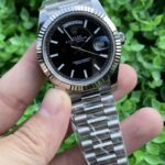 Rolex Day Date Replica Watch Silver Strap