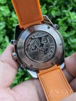 Omega Seamaster 600m Exclusive Replica Watch Orange Strap Silver Dial - immagine 5