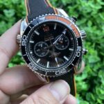 Omega Seamaster 600m Luxurious Replica Watch Orange Strap Silver Dial