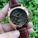 Panerai Seagull Replica Watch Burgundy Strap