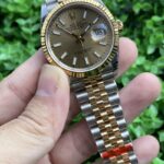 Rolex Datejust Luxurious Replica Watch Silver And Gold Strap