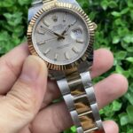 Rolex Datejust Replica Watch Silver Strap Gold Dial