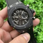 Hublot Big Bang Stunning Replica Watch Black Strap Black Dial