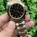 Rolex Daytona Exclusive Replica Watch Silver And Gold Strap