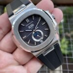 Patek Philippe Nautilus Exclusive Replica Watch Black Strap