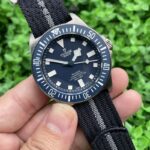 Tudor Pelagos Luxurious Replica Watch Black Strap Blue Dial