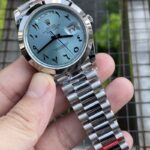 Rolex Day Date Eye Catching Replica Watch Silver Strap Silver Dial