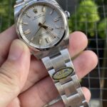 Rolex Steel Oyster Perpetual Luxurious Replica Watch Silver Strap