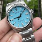 Rolex Oyster Perpetual Exclusive Replica Watch Silver Strap