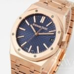 Audemars Piguet Royal Oak Offshore Exclusive Replica Watch Rose Gold Strap Silver And Gold Dial