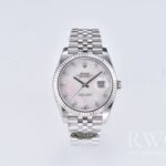 Rolex Datejust Stunning Replica Watch Silver Strap White Dial
