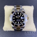 Rolex Submariner Replica Watch Silver And Gold Strap Black Dial