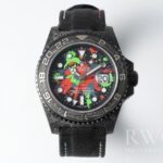Rolex GMT Master Replica Watch Black Strap Black Dial