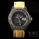 Rolex GMT Master Luxurious Replica Watch Black Strap Silver Dial