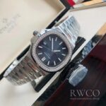 Patek Philippe Nautilus Luxurious Replica Watch Silver Strap White Dial – Image 6