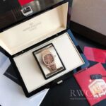 Patek Philippe Nautilus Exclusive Replica Watch Rose Gold Strap White Dial