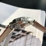 Patek Philippe Nautilus Stunning Replica Watch Brown Strap White Dial - immagine 6