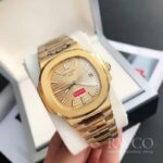 Patek Philippe Nautilus Replica Watch Gold Strap Gold Dial – Image 3