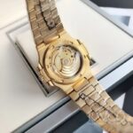 Patek Philippe Nautilus Replica Watch Gold Strap Gold Dial – Image 7
