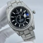 Rolex Sky Dweller Eye Catching Replica Watch Silver Strap Silver Dial