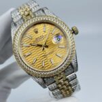 Rolex Datejust Luxurious Replica Watch Silver And Gold Strap Silver Dial