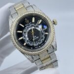 Rolex Sky Dweller Classy Replica Watch Silver Strap Silver Dial