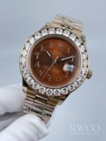 Rolex Datejust Replica Watch Rose Gold Strap Rose Gold Dial - Image 3