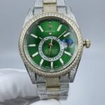 Rolex Sky Dweller Beautiful Replica Watch Silver Strap Silver Dial