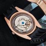 Rolex Sky Dweller Luxurious Replica Watch Black Strap Rose Gold Dial – Image 5