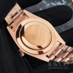 Rolex Sky Dweller Exclusive Replica Watch Rose Gold Strap Silver Dial – Image 4