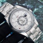 Rolex Sky Dweller Luxurious Replica Watch Light Strap Silver Dial – Bild 2
