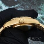 Rolex Sky Dweller Luxurious Replica Watch Gold Strap Silver Dial - immagine 3