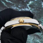 Rolex Sky Dweller Luxurious Replica Watch Silver And Gold Strap Silver Dial - Image 3