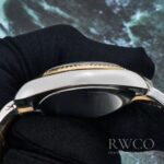 Rolex Sky Dweller Luxurious Replica Watch Silver And Gold Strap Silver Dial - Image 4