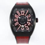 Franck Muller Vanguard Replica Watch Black Strap Black Dial