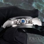 Rolex Daytona Divine Replica Watch Black Strap Silver Dial - Imagen 3