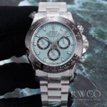 Rolex Daytona Classy Replica Watch Silver Strap Black Dial