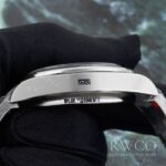 Rolex Explorer Luxurious Replica Watch Black Strap Silver Dial – Image 6