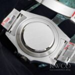 Rolex Explorer Luxurious Replica Watch Black Strap Silver Dial – Image 7