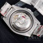 Rolex Explorer Luxurious Replica Watch Black Strap Silver Dial – Image 8