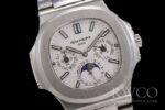 Patek Philippe Nautilus Replica Watch Silver Strap Silver, Gold Dial - immagine 4